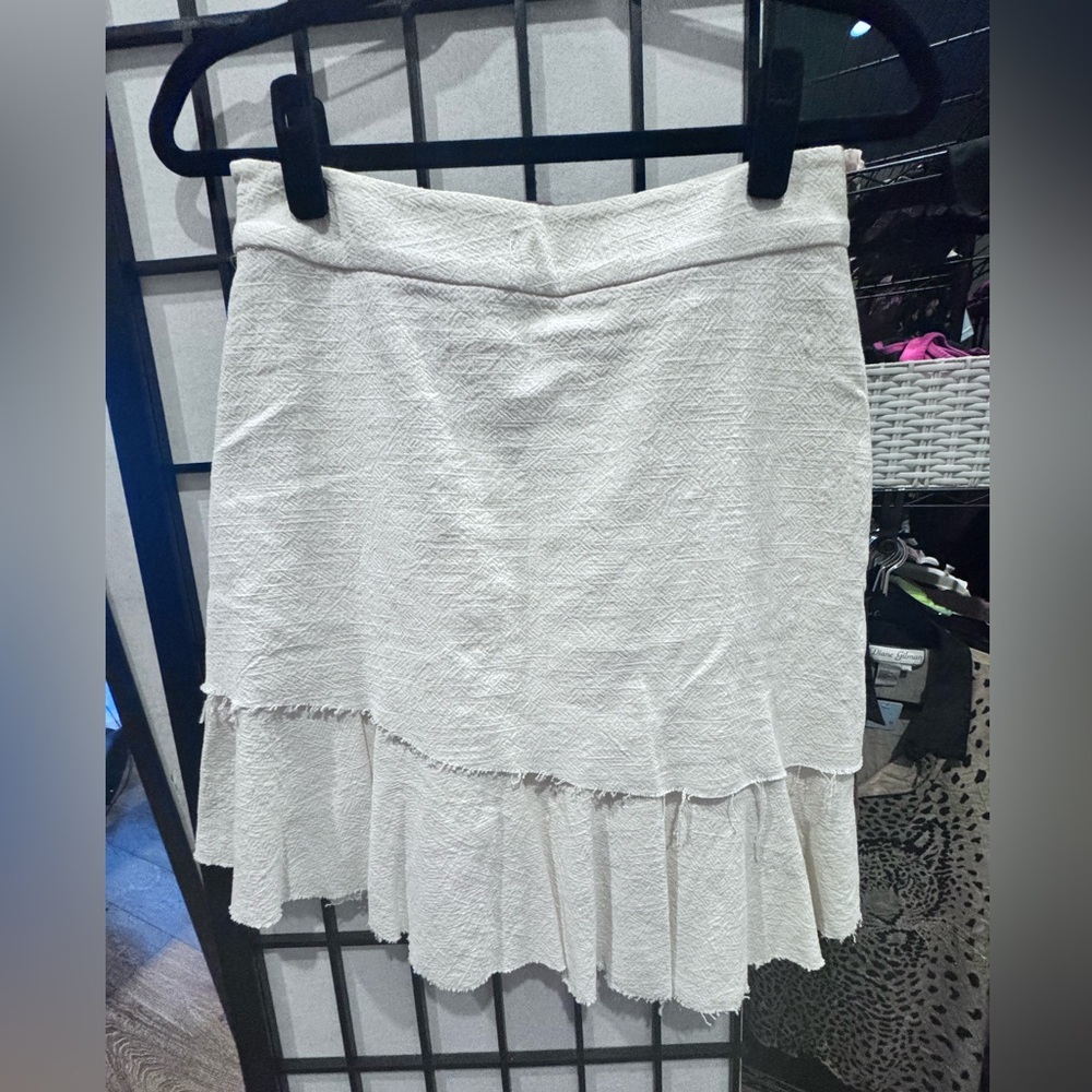 Chic Cream Asymmetrical Skirt